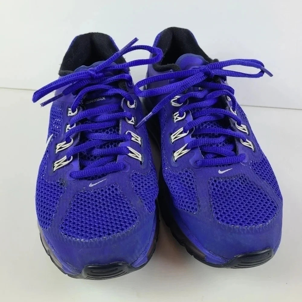 Nike big kids Air Max 2013 running shoes in hyper blue/white